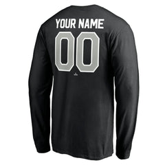 Chicago White Sox Personalized Winning Streak Name & Number Long Sleeve T-Shirt Black
