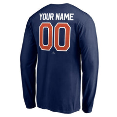 Houston Astros Personalized Winning Streak Name & Number Long Sleeve T-Shirt Navy