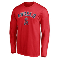 Los Angeles Angels Personalized Winning Streak Name & Number Long Sleeve T-Shirt Red