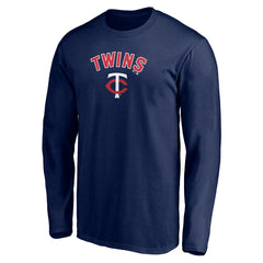 Minnesota Twins Personalized Winning Streak Name & Number Long Sleeve T-Shirt Navy