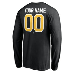 Pittsburgh Pirates Personalized Winning Streak Name & Number Long Sleeve T-Shirt Black