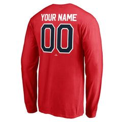St. Louis Cardinals Personalized Winning Streak Name & Number Long Sleeve T-Shirt Red