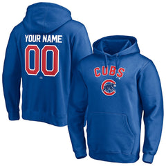 Chicago Cubs Personalized Winning Streak Name & Number Pullover Hoodie Royal