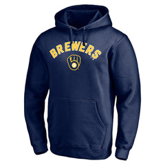 Milwaukee Brewers Personalized Winning Streak Name & Number Pullover Hoodie Navy