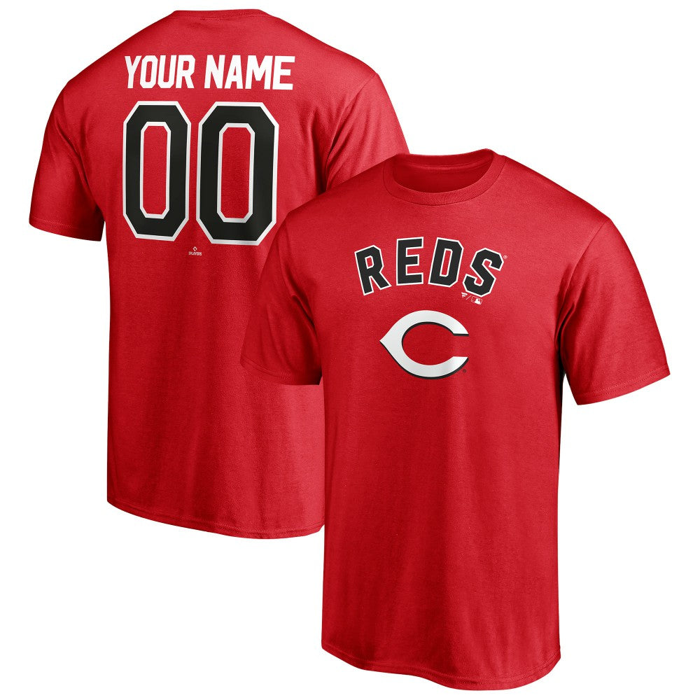 Cincinnati Reds Personalized Team Winning Streak Name & Number T-Shirt Red