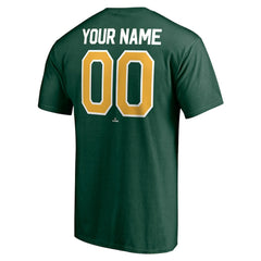 Athletics Personalized Team Winning Streak Name & Number T-Shirt Green