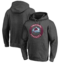Colorado Avalanche #WeSkateFor Pullover Hoodie Heather Gray