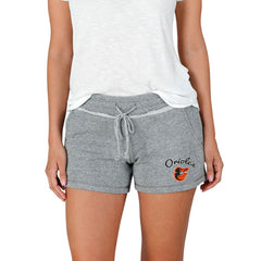 Baltimore Orioles Concepts Sport Women's Mainstream Terry Shorts Gray