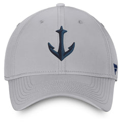 Seattle Kraken Fanatics Secondary Logo Flex Hat Gray