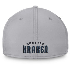 Seattle Kraken Fanatics Secondary Logo Flex Hat Gray