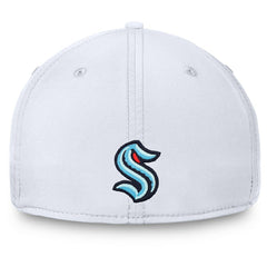 Seattle Kraken Fanatics Wordmark Flex Hat White