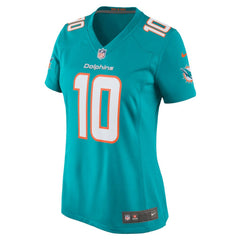 Malcolm Perry Miami Dolphins Women's Game Jersey - Aqua
