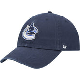 Vancouver Canucks '47 Team Clean Up Adjustable Hat Navy