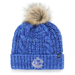 Vancouver Canucks '47 Women's Logo Meeko Cuffed Knit Hat with Pom Blue