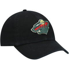 Minnesota Wild '47 Team Clean Up Adjustable Hat Black