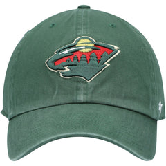 Minnesota Wild '47 Team Clean Up Adjustable Hat Green