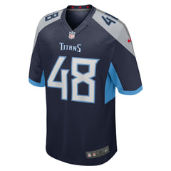 Beau Brinkley Tennessee Titans Game Jersey - Navy