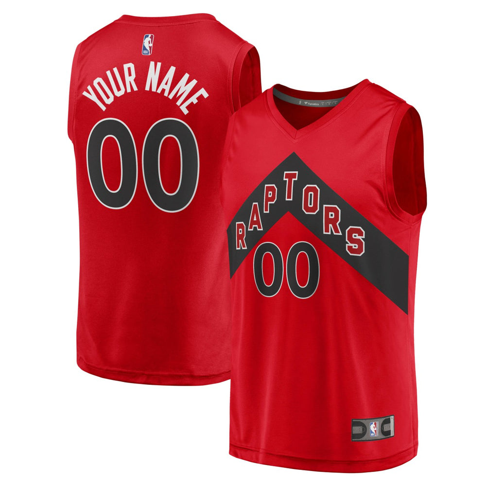 Toronto Raptors Youth Fast Break Replica Custom Jersey - Icon Edition - Red