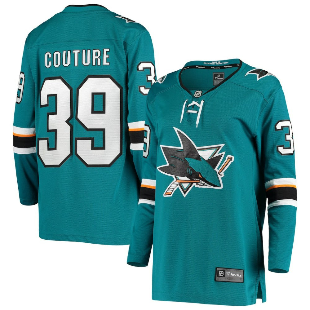 Logan Couture San Jose Sharks Fanatics Women's Breakaway Home Player Jersey Teal