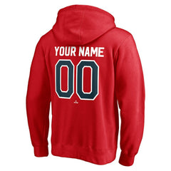 Boston Red Sox Cooperstown Winning Streak Personalized Name & Number Pullover Hoodie Red