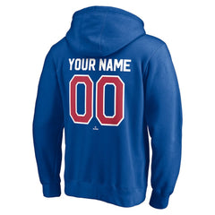 Chicago Cubs Cooperstown Winning Streak Personalized Name & Number Pullover Hoodie Royal