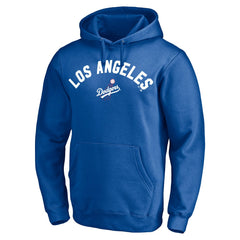 Los Angeles Dodgers Cooperstown Winning Streak Personalized Name & Number Pullover Hoodie Royal