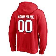 Washington Nationals Cooperstown Winning Streak Personalized Name & Number Pullover Hoodie Red