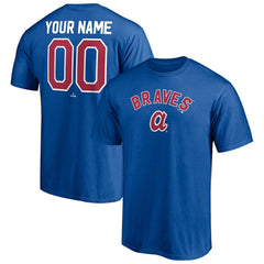 Atlanta Braves Cooperstown Winning Streak Personalized Name & Number T-Shirt Royal