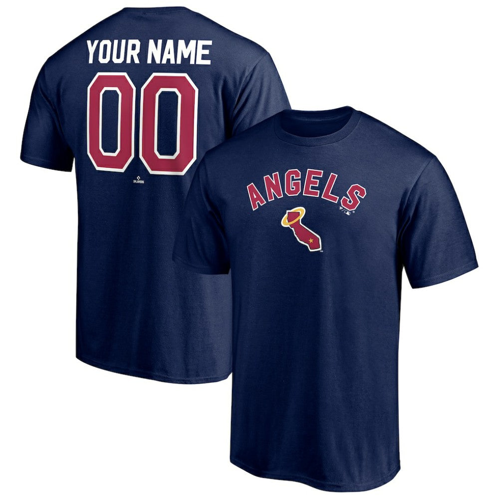 Los Angeles Angels Cooperstown Winning Streak Personalized Name & Number T-Shirt Navy