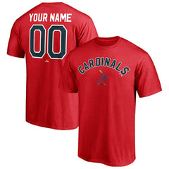 St. Louis Cardinals Cooperstown Winning Streak Personalized Name & Number T-Shirt Red