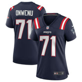 Mike Onwenu New England Patriots Women's Game Jersey - Navy