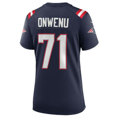 Mike Onwenu New England Patriots Women's Game Jersey - Navy
