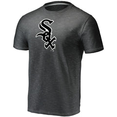 Chicago White Sox Official Logo Space Dye T-Shirt Charcoal