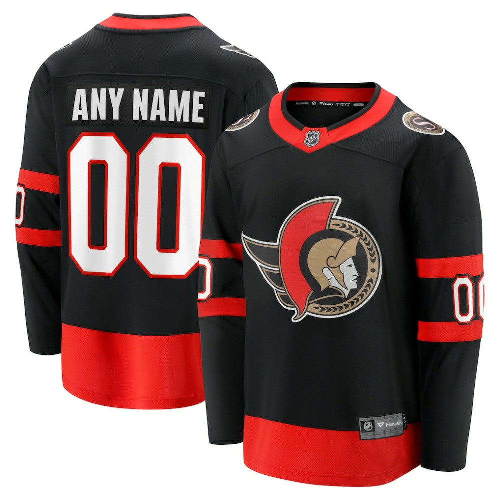Ottawa Senators Fanatics Home Custom Breakaway Jersey Black