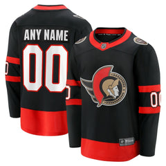 Ottawa Senators Fanatics Home Custom Breakaway Jersey Black