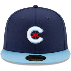 Chicago Cubs 2021 City Connect 59FIFTY Fitted Hat Navy/Light Blue | New Era