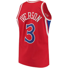 Allen Iverson Philadelphia 76ers 1996/97 Hardwood Classics Authentic Jersey - Red