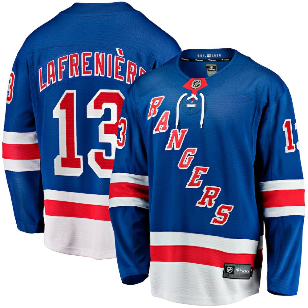 Alexis Lafreniere New York Rangers Fanatics Home Breakaway Jersey Blue