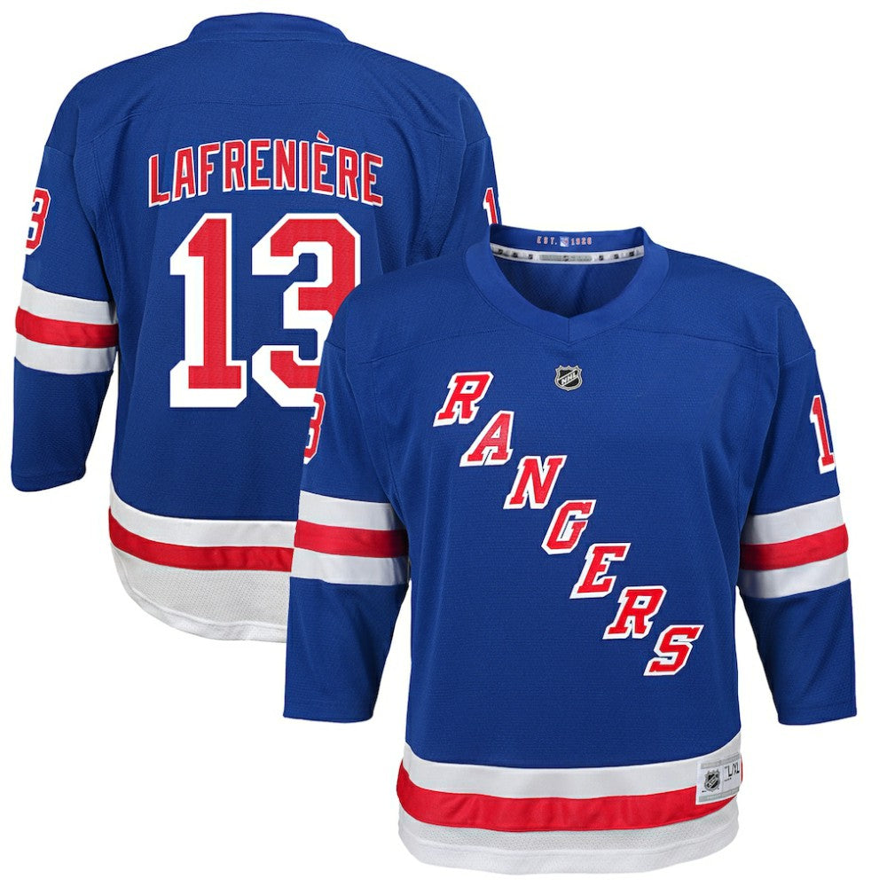 Alexis Lafreniere New York Rangers Youth Home Replica Player Jersey Blue