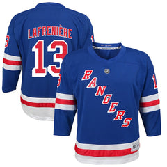 Alexis Lafreniere New York Rangers Youth Home Replica Player Jersey Blue