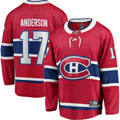 Josh Anderson Montreal Canadiens Fanatics Breakaway Player Jersey Red