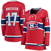 Josh Anderson Montreal Canadiens Fanatics Women's Breakaway Player Jersey Red