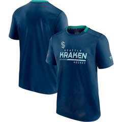 Seattle Kraken Fanatics Authentic Pro Locker Room T-Shirt Deep Sea Blue