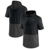 San Jose Sharks Fanatics Authentic Pro Travel and Training Short Sleeve Pullover Hoodie Black