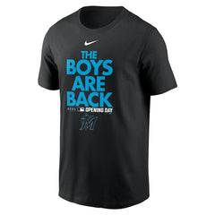 Miami Marlins 2021 Opening Day Phrase T-Shirt Black | Nike