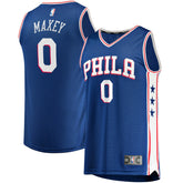 Tyrese Maxey Philadelphia 76ers Fast Replica Jersey Royal - Icon Edition