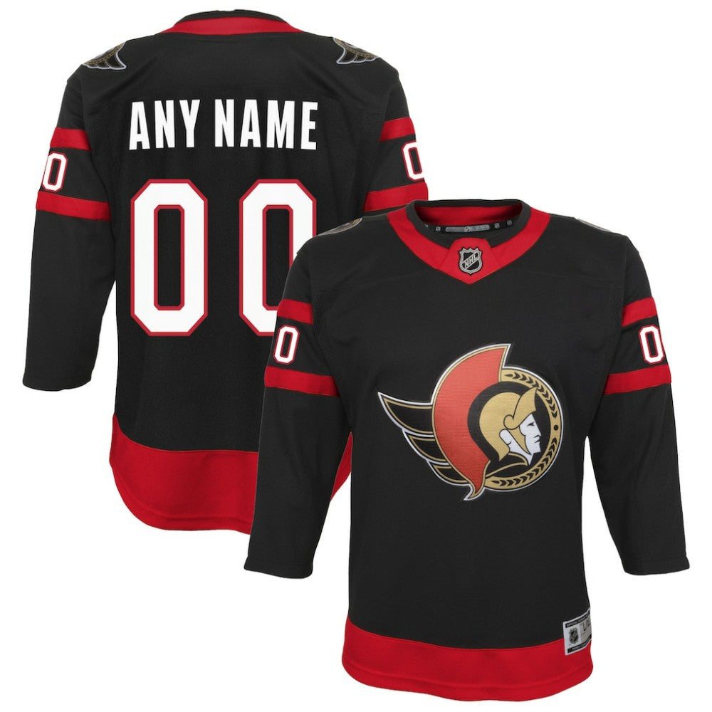 Ottawa Senators Youth Home Custom Premier Jersey Black