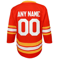 Calgary Flames Youth Home Replica Custom Jersey Red