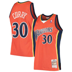 Stephen Curry Golden State Warriors Hardwood Classics Swingman Jersey sale - Orange