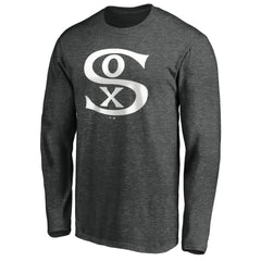 Chicago White Sox Cooperstown Collection Huntington Logo Long Sleeve T-Shirt Charcoal